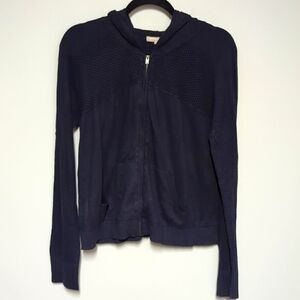 Banana Republic Factory Blue Zipper Sweater